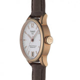 Buy Shop Tissot Chemin Des Tourelles Powermatic 80 Lady Silver Dial Brown Leather Strap Watch For Women - T099.207.36.037.00 USA Online