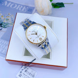 Buy Shop Tissot Chemin Des Tourelles Powermatic 80 Lady Silver Dial Two Tone Steel Strap Watch For Women - T099.207.22.037.00 USA Online