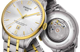 Buy Shop Tissot Chemin Des Tourelles Powermatic 80 Lady Silver Dial Two Tone Steel Strap Watch For Women - T099.207.22.037.00 USA Online