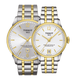 Buy Shop Tissot Chemin Des Tourelles Powermatic 80 Lady Silver Dial Two Tone Steel Strap Watch For Women - T099.207.22.037.00 USA Online
