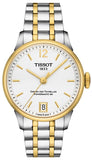 Buy Shop Tissot Chemin Des Tourelles Powermatic 80 Lady Silver Dial Two Tone Steel Strap Watch For Women - T099.207.22.037.00 USA Online