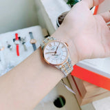 Buy Shop Tissot Chemin Des Tourelles Powermatic 80 Lady Silver Dial Two Tone Steel Strap Watch For Women - T099.207.22.118.02 USA Online