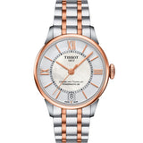 Buy Shop Tissot Chemin Des Tourelles Powermatic 80 Lady Silver Dial Two Tone Steel Strap Watch For Women - T099.207.22.118.02 USA Online