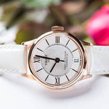 Buy Shop Tissot Chemin Des Tourelles Powermatic 80 Lady Silver Dial White Leather Strap Watch For Women - T099.207.36.118.00 USA Online