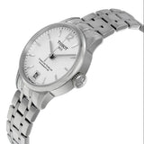 Buy Shop Tissot Chemin Des Tourelles Powermatic 80 Lady White Dial Silver Steel Strap Watch For Women - T099.207.11.037.00 USA Online