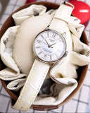 Buy Shop Tissot Chemin Des Tourelles Powermatic 80 Lady White Dial White Leather Strap Watch For Women - T099.207.16.116.00 USA Online