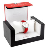 Buy Shop Tissot Chemin Des Tourelles Powermatic 80 Mother of Pearl White Dial Red Leather Strap Watch For Women - T099.207.16.118.00 USA Online