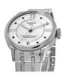 Buy Shop Tissot Chemin Des Tourelles Powermatic 80 Rubies Mother of Pearl Dial Silver Steel Strap Watch For Women - T099.207.11.113.00 USA Online