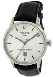 Buy Shop Tissot Chemin Des Tourelles Powermatic 80 Silver Dial Black Leather Strap Watch For Men - T099.407.16.037.00 USA Online