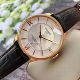 Buy Shop Tissot Chemin Des Tourelles Powermatic 80 Silver Dial Brown Leather Strap Watch For Men - T099.407.36.038.00 USA Online