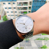 Buy Shop Tissot Chemin Des Tourelles Powermatic 80 Silver Dial Silver Steel Strap Watch For Men - T099.407.11.037.00 USA Online