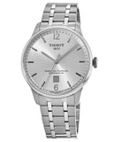 Buy Shop Tissot Chemin Des Tourelles Powermatic 80 Silver Dial Silver Steel Strap Watch For Men - T099.407.11.037.00 USA Online