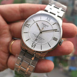 Buy Shop Tissot Chemin Des Tourelles Powermatic 80 Silver Dial Silver Steel Strap Watch For Men - T099.407.11.038.00 USA Online