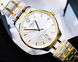Buy Shop Tissot Chemin Des Tourelles Powermatic 80 Silver Dial Two Tone Steel Strap Watch For Men - T099.407.22.037.00 USA Online
