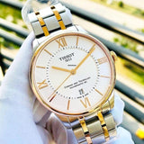 Buy Shop Tissot Chemin Des Tourelles Powermatic 80 Silver Dial Two Tone Steel Strap Watch For Men - T099.407.22.038.00 USA Online