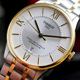 Buy Shop Tissot Chemin Des Tourelles Powermatic 80 Silver Dial Two Tone Steel Strap Watch For Men - T099.407.22.038.00 USA Online
