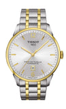 Buy Shop Tissot Chemin Des Tourelles Powermatic 80 Silver Dial Two Tone Steel Strap Watch For Men - T099.407.22.038.00 USA Online