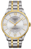 Buy Shop Tissot Chemin Des Tourelles Powermatic 80 Silver Dial Two Tone Steel Strap Watch For Men - T099.407.22.038.00 USA Online