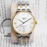 Buy Shop Tissot Chemin des Tourelles Powermatic 80 Silver Dial Two Tone Steel Strap Watch for Men - T099.407.22.038.02 USA Online