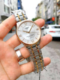 Buy Shop Tissot Chemin des Tourelles Powermatic 80 Silver Dial Two Tone Steel Strap Watch for Men - T099.407.22.038.02 USA Online