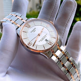 Buy Shop Tissot Chemin des Tourelles Powermatic 80 Silver Dial Two Tone Steel Strap Watch for Men - T099.407.22.038.02 USA Online