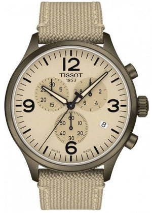 Buy Shop Tissot Chrono XL Beige Diag Beige NATO Strap Watch For Men - T116.617.37.267.01 USA Online