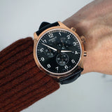 Buy Shop Tissot Chrono XL Black Dial Brown Leather Strap Watch For Men - T116.617.36.057.01 USA Online