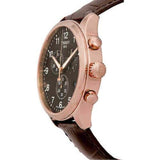 Buy Shop Tissot Chrono XL Black Dial Brown Leather Strap Watch For Men - T116.617.36.057.01 USA Online