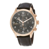 Buy Shop Tissot Chrono XL Black Dial Brown Leather Strap Watch For Men - T116.617.36.057.01 USA Online