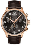 Buy Shop Tissot Chrono XL Black Dial Brown Leather Strap Watch For Men - T116.617.36.057.01 USA Online