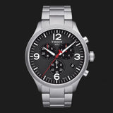 Buy Shop Tissot Chrono XL Black Dial Silver Steel Strap Watch For Men - T116.617.11.057.00 USA Online