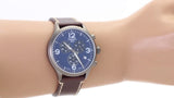Buy Shop Tissot Chrono XL Blue Dial Brown Leather Strap Watch For Men - T116.617.36.047.00 USA Online