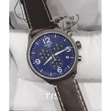 Buy Shop Tissot Chrono XL Blue Dial Brown Leather Strap Watch For Men - T116.617.36.047.00 USA Online