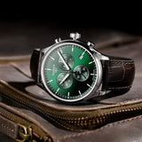 Buy Shop Tissot Chrono XL Chronograph Classic Green Dial Brown Leather Strap Watch For Men - T116.617.16.091.00 USA Online