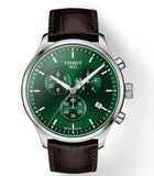 Buy Shop Tissot Chrono XL Chronograph Classic Green Dial Brown Leather Strap Watch For Men - T116.617.16.091.00 USA Online