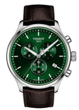 Buy Shop Tissot Chrono XL Chronograph Classic Green Dial Brown Leather Strap Watch For Men - T116.617.16.091.00 USA Online