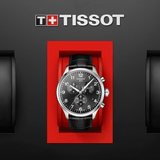 Buy Shop Tissot Chrono XL Classic Black Dial Black Leather Strap Watch For Men - T116.617.16.057.00 USA Online