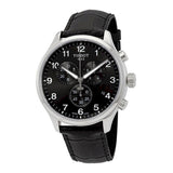 Buy Shop Tissot Chrono XL Classic Black Dial Black Leather Strap Watch For Men - T116.617.16.057.00 USA Online