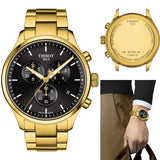 Buy Shop Tissot Chrono XL Classic Black Dial Gold Steel Strap Watch for Men - T116.617.33.051.00 USA Online