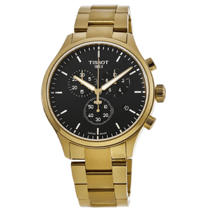 Buy Shop Tissot Chrono XL Classic Black Dial Gold Steel Strap Watch for Men - T116.617.33.051.00 USA Online