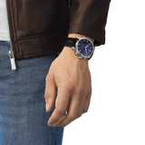 Buy Shop Tissot Chrono XL Classic Blue Dial Brown Leather Strap Watch For Men - T116.617.16.047.00 USA Online