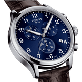 Buy Shop Tissot Chrono XL Classic Blue Dial Brown Leather Strap Watch For Men - T116.617.16.047.00 USA Online