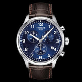 Buy Shop Tissot Chrono XL Classic Blue Dial Brown Leather Strap Watch For Men - T116.617.16.047.00 USA Online
