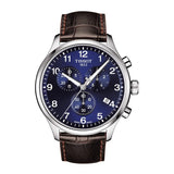 Buy Shop Tissot Chrono XL Classic Blue Dial Brown Leather Strap Watch For Men - T116.617.16.047.00 USA Online