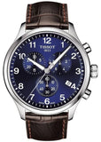 Buy Shop Tissot Chrono XL Classic Blue Dial Brown Leather Strap Watch For Men - T116.617.16.047.00 USA Online
