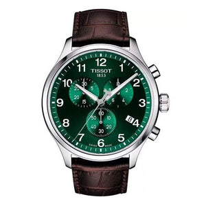Buy Shop Tissot Chrono XL Classic Green Dial Brown Leather Strap Watch for Men - T116.617.16.092.00 USA Online