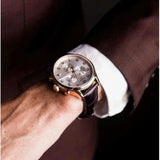 Buy Shop Tissot Chrono XL Classic Silver Dial Brown Leather Strap Watch For Men - T116.617.36.037.00 USA Online