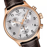 Buy Shop Tissot Chrono XL Classic Silver Dial Brown Leather Strap Watch For Men - T116.617.36.037.00 USA Online