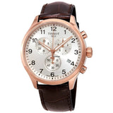 Buy Shop Tissot Chrono XL Classic Silver Dial Brown Leather Strap Watch For Men - T116.617.36.037.00 USA Online
