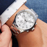 Buy Shop Tissot Chrono XL Classic Silver Dial Silver Steel Strap Watch For Men - T116.617.11.037.00 USA Online